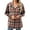 Coffee, variant on Erwazi Womens Long Sleeve Hooded Tops Plaid Shirts Casual Loose Pullover Lightweight Hoodie