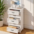 thumbnail image 3 of Asofer King Bedroom Set: Bed Frame, 2 Nightstands, 5 Drawer Dressers & 6 Drawer Dressers, Modern Storage Bundle, 3 of 21