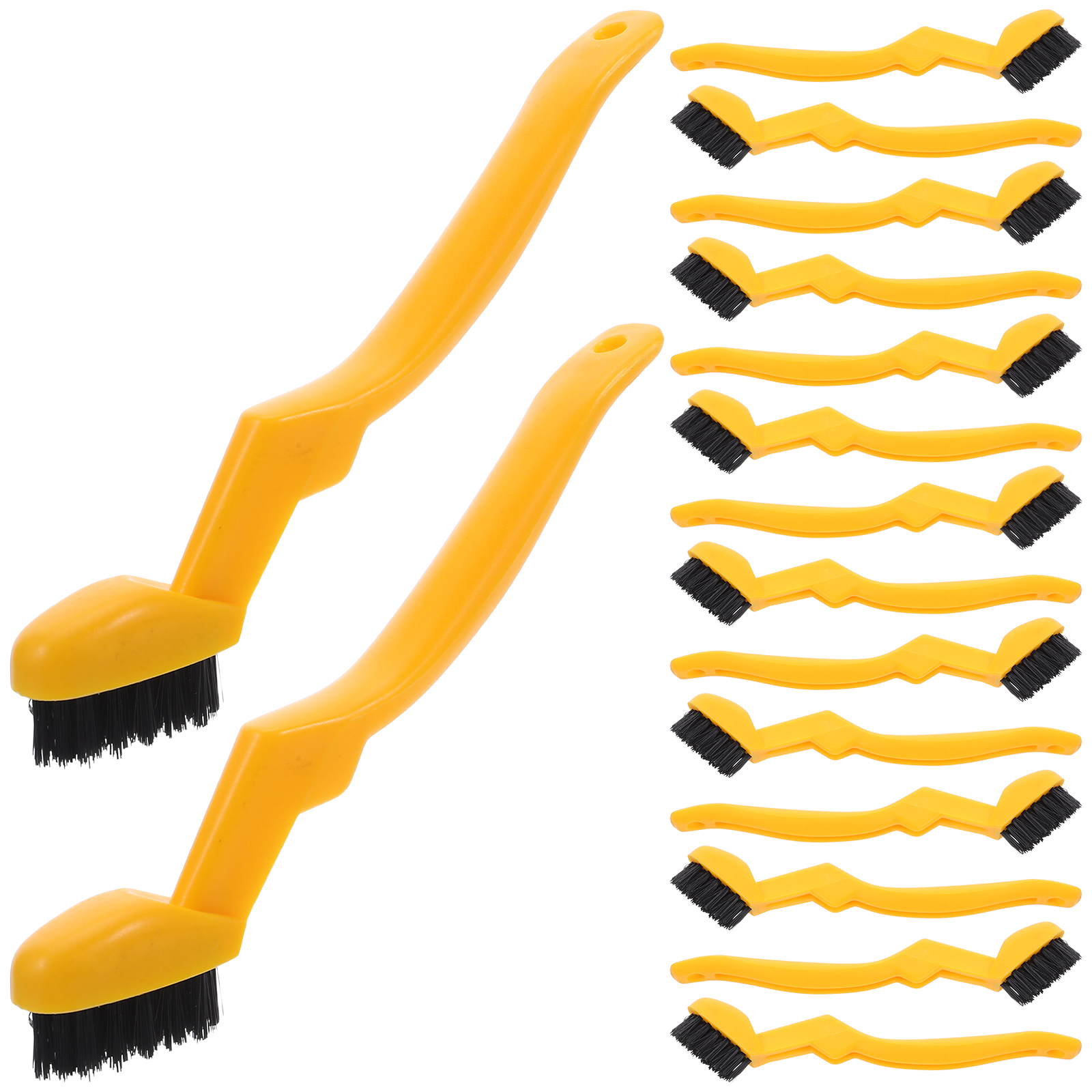 KALLORY Set of 30 Nylon Brushes for Industrial Use and Camping Grills, Effective Deep Stain Removal Tool
