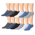 thumbnail image 1 of James Fiallo Men's 12-Pairs Performance Low Cut Athletic Sport Socks 2891-3-JC, 1 of 1
