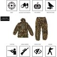 thumbnail image 2 of Trajes de camuflaje Trajes Ghillie 3D Leaves Woodland Ropa de camuflaje Army Sniper Military Ropa y pantalones para caza en la jungla, tiro, Airsoft, fotografía de vida silvestre, Halloween Adepaton  WMZL-427-1, 2 of 7