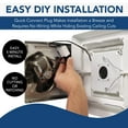 thumbnail image 4 of Broan Bluetooth Ceiling Mounted Ventilation Fan, White, 4 of 8