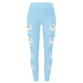 thumbnail image 3 of WILLBEST Leggings de Mujer, Cintura Alta, para Entrenamiento, Yoga, Pantalones Suaves, Elásticos, con Estampado Navideño, Bloques de Color, Cómodos, para Fitness Extra Grande, 3 of 4