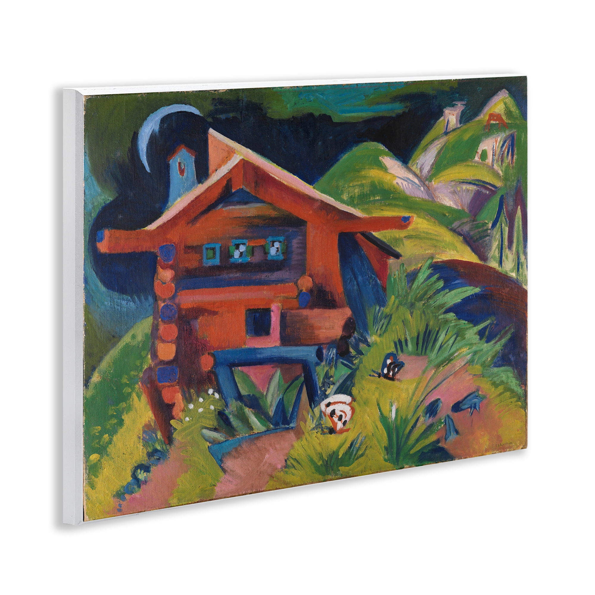 Stupell Industries Kirchner Landscape Cabin Landscape & Nature Painting Unframed Art Print Wall Art, 14 x 11