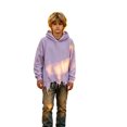 thumbnail image 3 of HAYIMI Kids Halloween Distressed Hoodie Ripped Hem Oversized Hooded Sweatshirt Children Long Sleeve Tops Stylish Pullover, 3 of 4