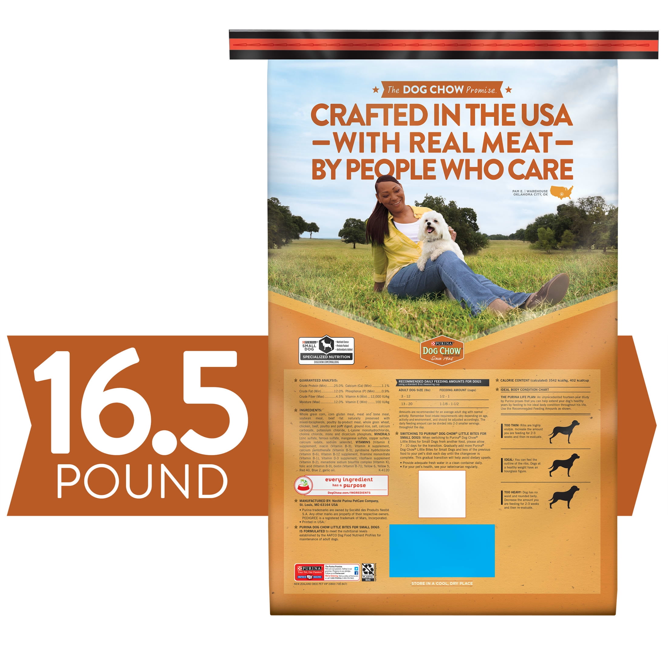 Purina Dog Chow Real Chicken & Beef Gravy Dry Dog Food, 16.5 lb Bag