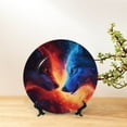 thumbnail image 6 of Honeii Wolf Print Elegant Bone China Decorative Plate, Porcelain Plate,Art Crafts,Ceramic Ornaments for Home Office Wall Decor-10in, 6 of 6