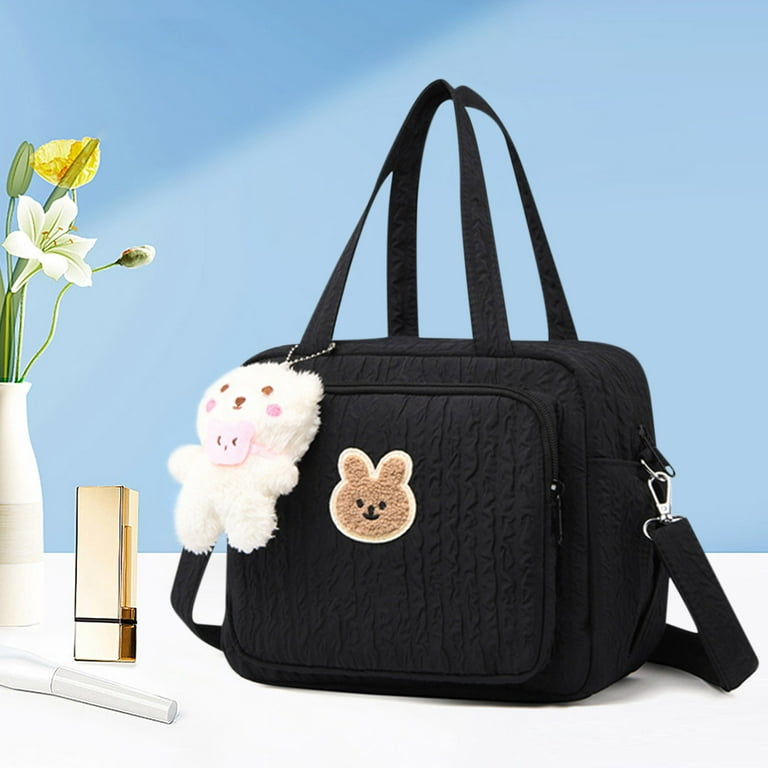 バッグ uou cute bag Lksixu Cute Tote Bag for Women, Wrinkle-Textured Design Handbag