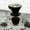 thumbnail image 6 of The London Sip Ceramic Coffee Dripper Pour Over Ceramic Coffee Maker, Coffee Slow Brewing Accessories for Home, 1-4 Cup, Black, 6 of 7