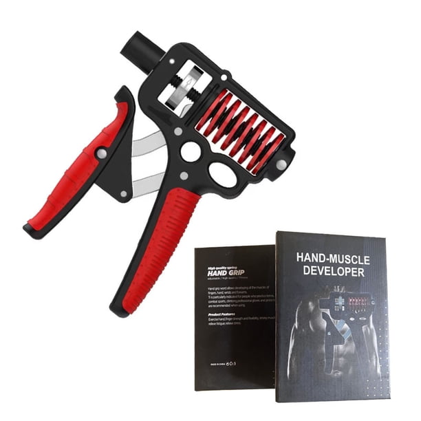 Entrenador de fuerza de agarre para hombres, ejercitador de fuerza de muñeca de alta resistencia, ejercitador de fuerza de brazo pequeño de 120 kg, ejercitador de fuerza de brazo ajustable de metal