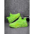 thumbnail image 1 of Men Letter Graphic Breathable Lace-Up Front Running Shoes, Sporty Outdoor Sneakers School Shoes, 1 of 4