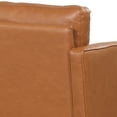 Lifestyle Solutions Lorelei Oversized Chair, Caramel Faux Leather