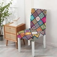 thumbnail image 3 of Chair Covers for Dining Room 4 Pack, Stretch Ethnic Boho Chic Chair Covers, Washable Polyester Kitchen Slipcovers, Removable Seat Protector for Home or Party, 3 of 4