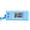 Sky Blue, variant on Soumake Electronic Clock Silent Lcd Digital Display Triangle Student Desktop Clock Keychain For Exam Practical