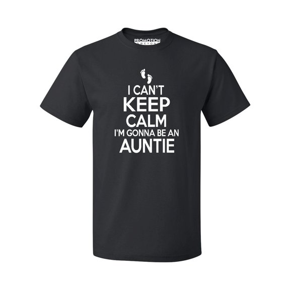 Can't Keep Calm Gonna Be An Auntie Men's T-shirt, Black, L