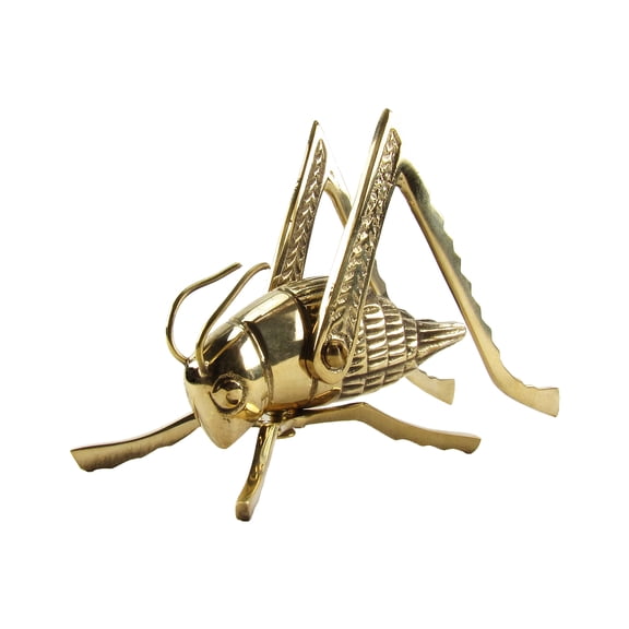 New Brass Lucky Cricket Rustic Fireplace Hearth/Mantle House&Home Crickets Decor