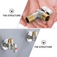 thumbnail image 4 of HLONK 1pc Angle Stop Valves Water Shut Off Angle Valves for Faucet or Toilet Installation, 4 of 8