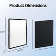 thumbnail image 3 of Nispira Replacement HEPA Filter Plus Activated Carbon Pre Filter Compatible with Rabbit Air Classic BioGS Models SPA-421A & SPA-582A, 2 Sets, 3 of 5