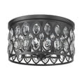 thumbnail image 3 of 6010F18HB-Z-Lite-Dealey - 5 Light Flush Mount-9.75 Inches Tall and 18 Inches Wide-Heirloom Brass Finish, 3 of 7