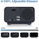 thumbnail image 4 of Brillar Radio despertador digital con cargador USB dual para dormitorio, volumen y brillo de alarma ajustables (negro), 4 of 5