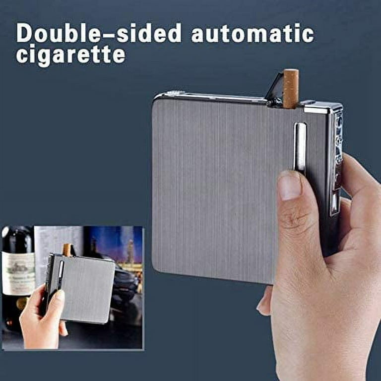 Usb Rechargeable Electric Built-in Flame Less Lighter Cigarette Case Automatic Ejection