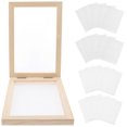 thumbnail image 1 of Mobutofu 21Pcs Diy Paper Making Mold Frame Kit For Children Parents Educational Tool Rectangle Shape, 1 of 7