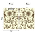 thumbnail image 3 of ALAZA Plastic Clipboard A4 Letter Size Decorative Clipboards for Students Women Men 9" x 12.5" Retro Rose Flower-2, 3 of 6