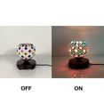 thumbnail image 4 of FSLiving Tiffany Baroque Style Glass Table lamp with Plug-in Dimmer & Timer Cord E26 Socket Dimmable Bedside Reading Light Mosaic Glass Shade Decorative for Bedroom No Drilling - 1 Pack, 4 of 7