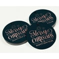 thumbnail image 3 of Inkdotpot Pack Of 100 Real Rose Gold Foil Paper Tags Merry Christmas & Happy New Year Text Favor Hang Tags, 3 of 6