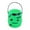 Green, variant on Pumpkin Bucket Party Supplies Candy Bucket Trick or Treat Bucket for Props Table White