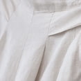 thumbnail image 5 of Women's Cotton Linen Wide Leg Pants - Loose Fit, High Waist, Summer Casual - Elastic Waist - M-XXXL, 5 of 7