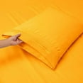thumbnail image 4 of 1800 Thread Count 3 Piece Deep Pocket Egyptian Comfort Bedroom Bedding Sheet Set Twin XL Size Yellow Colour, 4 of 6
