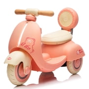 pink 12V Kids Ride On Electric Motorcycle,3 -Wheel Toddler Scooter with Parents Control For 1-3 Years BABY