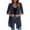 Navy #1, variant on WULMLEO Chiffon Cardigans for Women Summer Sheer Open Front Half Sleeve Beach Cover Ups Soft Comfy Lightweight Kimonos Tops Red S