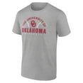 thumbnail image 2 of Men's Heather Gray Oklahoma Sooners Old School Baseball T-Shirt, 2 of 3