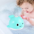 thumbnail image 3 of Juguete de de agua en , brillo de inducción , aspersor de ballena 2 en un, juguete de bañera automático, para piscina, niños, bebé azul, 3 of 8