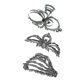 thumbnail image 2 of Pisexur Belleza Maquillaje Accesorios Tela Gótica De Calaveras De Araña Negras Mano Lindas Pinzas Para El Cabello Grandes Para Mujeres Accesorios Pinzas Para El Cabello Gótpara mujeres y hombres, 2 of 2