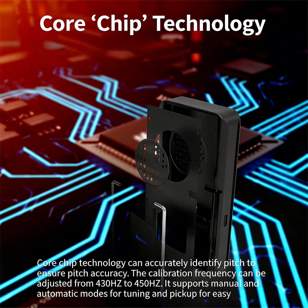Professional Brass Instrument Tuner Accurate Pitches Rechargeable Metronome Tone Generator Tuners Enduring