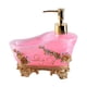 thumbnail image 3 of Dispensador de jabón líquido de resina, botella vacía, elegante botella de loción para manos, bomba de loción Rosa, 3 of 9
