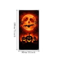 thumbnail image 3 of OCCOA Halloween Door Cover Scary Jack-O-Lantern Skull Hanging Decor for Front Door Porch Entryway Wall Haunted House Halloween Party Gift, A, 3 of 7