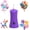 Purple, variant on Balloon Pump Electric - Portable Air Balloon Pump for Long Balloons, Balloon Blower Inflator Machine for Twisty, Classic Round, Foil, Latex Balloons