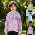 thumbnail image 2 of LRen Boys UPF 50+ Rash Guard Long Sleeve Zip Up Toddler to Youth UV Sun Protection Shirt for Beach Surf Fish Quick Dry, 2 of 7