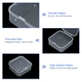 thumbnail image 4 of Uxcell 72Pcs Clear Small Plastic Storage Containers with Lids, Square Anti-Oxidation Boxes(2.2x2.17x0.79In), 4 of 6