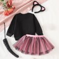 thumbnail image 5 of JAJAHO Toddler Girls Halloween Cat Outfit, Sweatshirt And Tutu Skirt Set With Headband, Girls Animals Dress Up Clothes Sizes 12M-5Y, 5 of 9