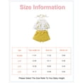 thumbnail image 2 of 4T Baby Girls Clothes 5T Toddler Girls Summer 2PCS Outfits Sleeveless Floral Strap Top Shorts Set Yellow, 2 of 6