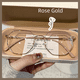 thumbnail image 1 of Gafas anti-luz azul que cambian de color, gafas para miopía para estudiantes, montura de gafas para hombres y mujeres, montura lisa, cara, espejo para miopía pequeño, 1 of 5