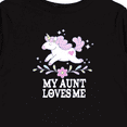 thumbnail image 4 of Inktastic My Aunt Loves Me Unicorn Girls Long Sleeve Toddler T-Shirt, 4 of 5