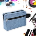 thumbnail image 2 of Double-Layer Fabric Travel Toiletry Bag - Sturdy, Spacious, with Handle/Hanging Rope, for Toiletries/Cosmetics/Stationery, 2 of 5
