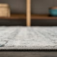 thumbnail image 6 of JONATHAN Y SILK ORCHID 2 x 8 Runner Rug, Ancient Faded Trellis - Gray/Turquoise, SOR206A-28, 6 of 7