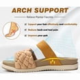 thumbnail image 2 of Women's Comfort Breathable Quick-Dry Arch Support Slippers with Double Strap, 2 of 6